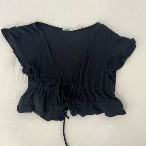 Urban Outfitters Kimchi Blue Tie Front Crop Top